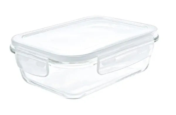 1040_ML_Rectangular_Borosilicate_Glass_Food_Storage_Oven_Safe_Container_Set_with_Airtight_Leak_Proof_Lid_Microwave_Safe_Bowl,_Glass_Bowl,_1_Piece,_Clear