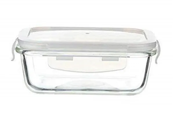 410_ML_Rectangular_Borosilicate_Glass_Food_Storage_Oven_Safe_Container_Set_with_Airtight_Leak_Proof_Lid_Microwave_Safe_Bowl,_Glass_Bowl,_1_Piece,_Clear