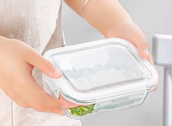 410_ML_Rectangular_Borosilicate_Glass_Food_Storage_Oven_Safe_Container_Set_with_Airtight_Leak_Proof_Lid_Microwave_Safe_Bowl,_Glass_Bowl,_1_Piece,_Clear