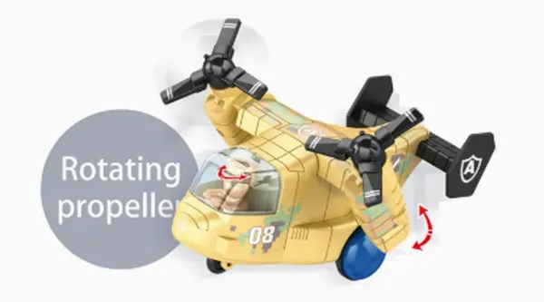 Inertia_Friction_Mini_Army_Helicopter_Unbreakable_Toy_with_Moving_Pilot_and_Propeller,5_Inch,_Aircraft_Toys_for_Kids,_Brown