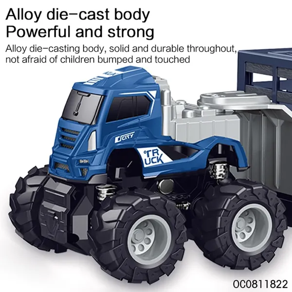 Inertia_Friction_Powered_Metal_Diecast_1:43_Scale_Animal_Transort_Farm_Tractor_Toy,_Big_Wheel_Truck_Cargo_Truck,_Blue