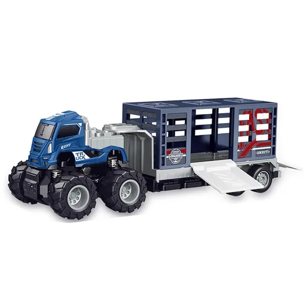 Inertia_Friction_Powered_Metal_Diecast_1:43_Scale_Animal_Transort_Farm_Tractor_Toy,_Big_Wheel_Truck_Cargo_Truck,_Blue