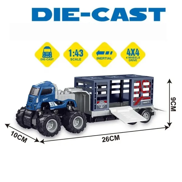 Inertia_Friction_Powered_Metal_Diecast_1:43_Scale_Animal_Transort_Farm_Tractor_Toy,_Big_Wheel_Truck_Cargo_Truck,_Blue