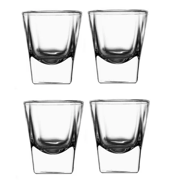 Pack_of_4,_50_ML_Tequila_Vodka_Whisky_Shot_Glass_Crystal_Clear_Square_Base_Shot_Glass,_Peg_Measurer_Glass,_Short_Glass_Set_for_Whiskey,_Tequila,_Vodka,_Clear