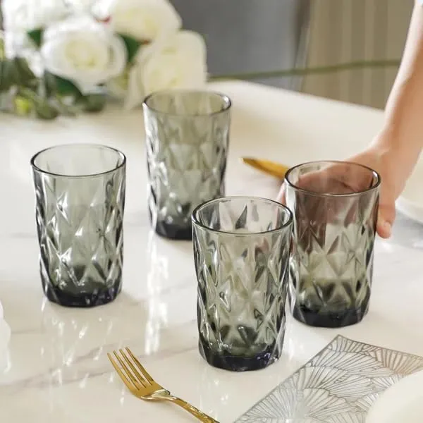 Pack_of_6,_Geometric_Design_Drinking_Glasses_Set_Tumbler_Glasses_-_Thick_Walled_Black_Tumbler_for_Cocktail,_Juice,_Water,_Mixed_Drinks,_Beer_and_Coffee,_400_ML_Each,_Black
