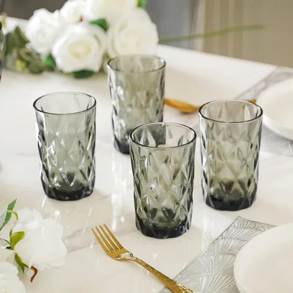 Pack_of_2,_Geometric_Design_Drinking_Glasses_Set_Tumbler_Glasses_-_Thick_Walled_Black_Tumbler_for_Cocktail,_Juice,_Water,_Mixed_Drinks,_Beer_and_Coffee,_400_ML_Each,_Black