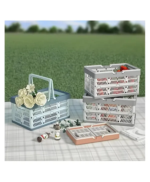 Foldable_Multipurpose_Toy_Picnic_Fruit_Vegetable_Kitchen_Basket_With_Handle_Storage_Box_Bathroom_Bedroom_Kitchen_Office_Organization_And_Storage_Essential,_Blue