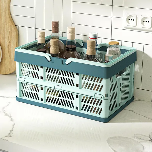 Foldable_Multipurpose_Toy_Picnic_Fruit_Vegetable_Kitchen_Basket_With_Handle_Storage_Box_Bathroom_Bedroom_Kitchen_Office_Organization_And_Storage_Essential,_Blue