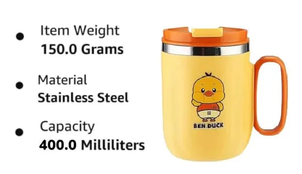 400_ML_Stainless_Steel_Mug_with_Lid_and_Detachable_Handle_for_Kids,_Hot_Cold_Vacuum_Insulated_Leakproof_Airtight_Milk_Coffee_Travel_Mug_Cup_for_Kids,_Birthday_Gifts_for_Childrens,_Yellow