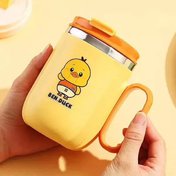 400_ML_Stainless_Steel_Mug_with_Lid_and_Detachable_Handle_for_Kids,_Hot_Cold_Vacuum_Insulated_Leakproof_Airtight_Milk_Coffee_Travel_Mug_Cup_for_Kids,_Birthday_Gifts_for_Childrens,_Yellow