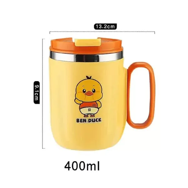 400_ML_Stainless_Steel_Mug_with_Lid_and_Detachable_Handle_for_Kids,_Hot_Cold_Vacuum_Insulated_Leakproof_Airtight_Milk_Coffee_Travel_Mug_Cup_for_Kids,_Birthday_Gifts_for_Childrens,_Yellow