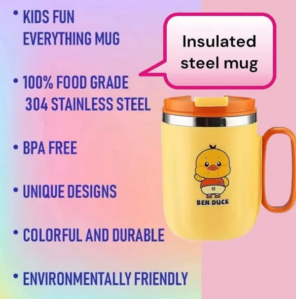 400_ML_Stainless_Steel_Mug_with_Lid_and_Detachable_Handle_for_Kids,_Hot_Cold_Vacuum_Insulated_Leakproof_Airtight_Milk_Coffee_Travel_Mug_Cup_for_Kids,_Birthday_Gifts_for_Childrens,_Yellow