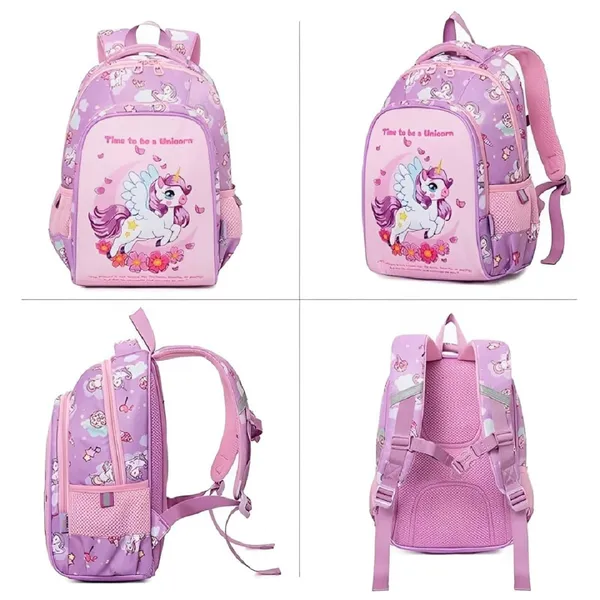 Cute_Unicorn_Theme_School_Bag_For_Boys_and_Girls,_14_Inches_LightWeight_Zippered_School_Bag_for_School_Students/Padded_and_Adjustable_Shoulder_Strap,_Children's_Travel_Bag,_Pink