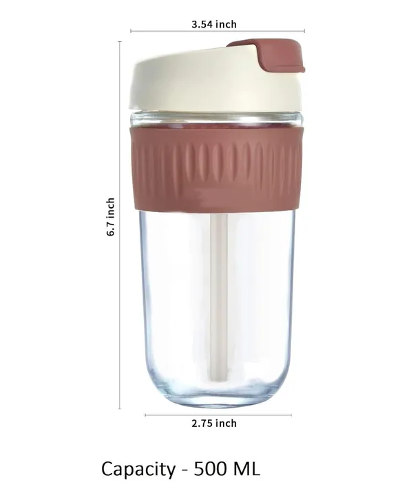 Pack_of_2,_Dual_lid_Leak_Proof_Glass_Coffee_Cup_with_Straw_&_Leakproof_Lid,_Glass_Sipper_with_Silicone_Sleeve,_BPA_Free_Car_Travel_Mason_Jar_500_ML,_Brown
