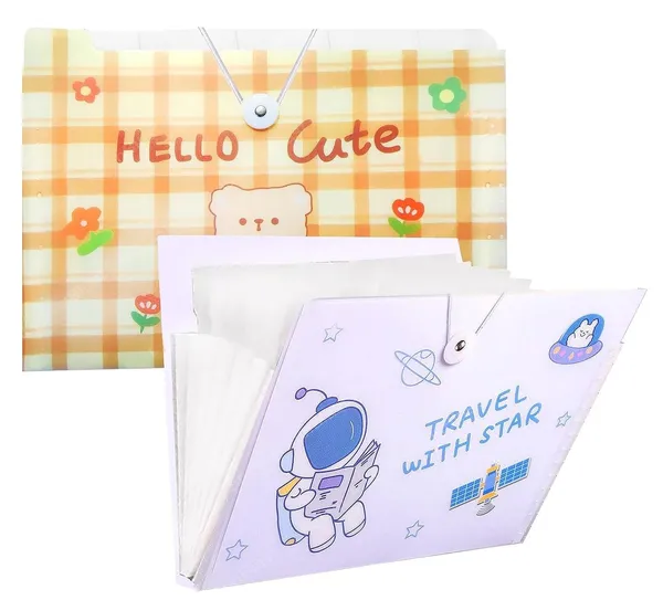 Pack_2,_File_Folder_with_Elastic_Band_Lock_A4_Size_Certificates_Holder_with_8_Pockets,_Expandable_Folders_for_Documents_Notes_Worksheets,_Gift_for_Kids,_Multicolor