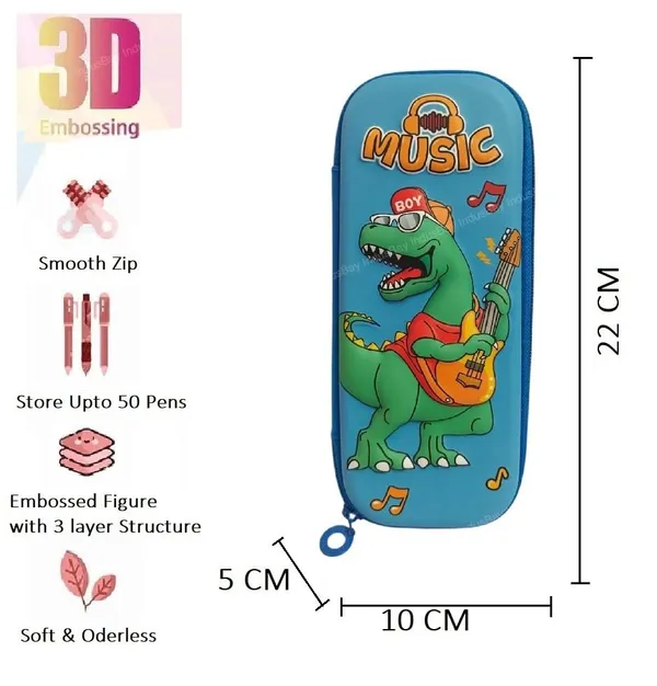 Fun_Dino_Theme_Hardtop_Pencil_Case_with_Multiple_Storage_Bag_Pouch_Holder_Box_Kids_School_Supply_Organizer_Students_Stationery_Box_Gift_for_Kids_Boys_Girls,_Green