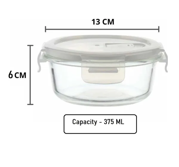 1_Piece_Round_Borosilicate_Glass_Food_Storage_Oven_Safe_Container_Set_with_Air_Vent_Airtight_Lid_Microwave_Safe_Bowl,_Glass_Reheating_Bowl_Tiffin,_375_ML,_Clear