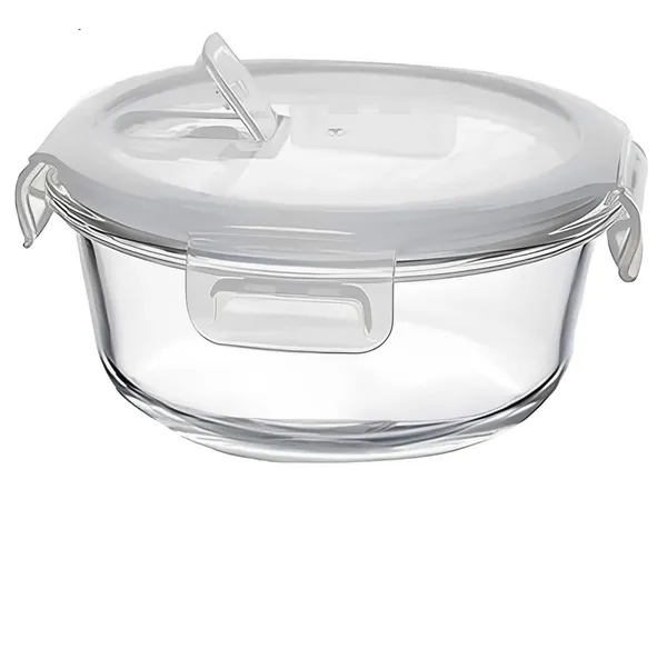 1_Piece_Round_Borosilicate_Glass_Food_Storage_Oven_Safe_Container_Set_with_Air_Vent_Airtight_Lid_Microwave_Safe_Bowl,_Glass_Reheating_Bowl_Tiffin,_375_ML,_Clear
