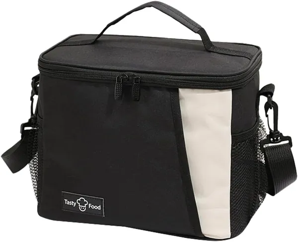 Thermal_Insulated_Meal_Lunch_Box_Bag,_Cooler_Bag_Small_Lunch_Box_for_Men_Women_Insulated_Lunch_Reusable_Lunch_Pail_Adjustable_Strap_for_Work_Office_Picnic_Beach,_Black