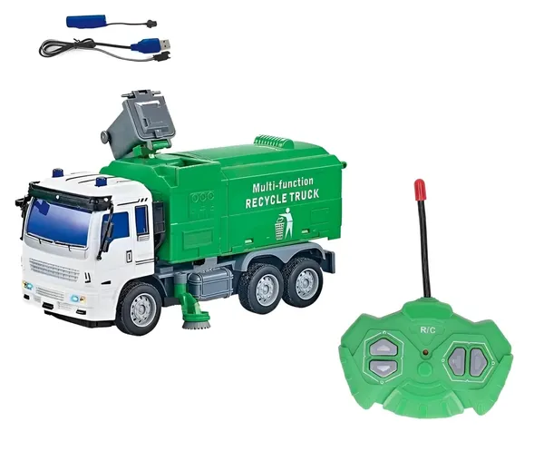 Rechargeable_Remote_Control_RC_Garbage_Trash_Dumper_Dump_Truck_4CH_Sanitation_Vehicle_Toy_Car_with_Working_Headlight_and_Detachable_Bin,_Green