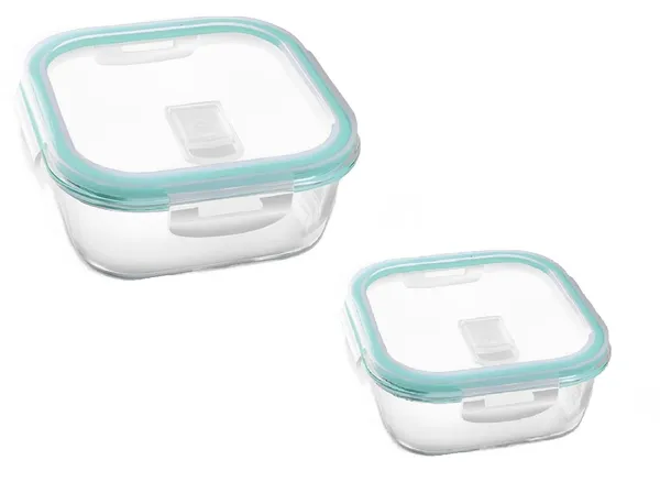 Pack_of_2,_520_ML_and_800_ML_Square_Borosilicate_Glass_Food_Storage_Oven_Safe_Container_Set_with_Airtight_Air_Vent_Lid_Microwave_Safe_Bowl,_Clear