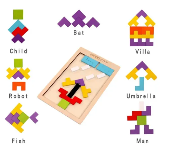 40_Pcs_Wooden_Puzzle_Blocks_Wood_Intelligence_Block_Game_for_Kids_Ages_3-8,_Puzzles_Brain_Teasers_Toy_Educational_Gift_for_Kids