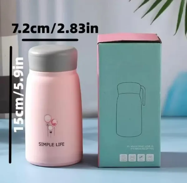 TipToe�_Pack_of_6,_Glass_Bottle_with_Thermal_PP_Covered_Heat_Proof_Leak_Proof_Bottle_Mug_for_Kids_Travel_Cup_Birthday_Return_Gift_for_Kids,_330_ML,_Multicolor