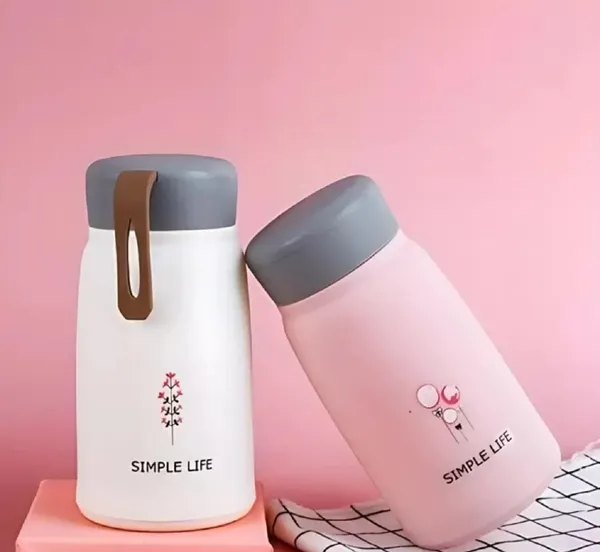 TipToe�_Pack_of_8,_Glass_Bottle_with_Thermal_PP_Covered_Heat_Proof_Leak_Proof_Bottle_Mug_for_Kids_Travel_Cup_Birthday_Return_Gift_for_Kids,_330_ML,_Multicolor