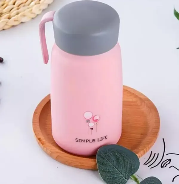 TipToe�_Pack_of_8,_Glass_Bottle_with_Thermal_PP_Covered_Heat_Proof_Leak_Proof_Bottle_Mug_for_Kids_Travel_Cup_Birthday_Return_Gift_for_Kids,_330_ML,_Multicolor
