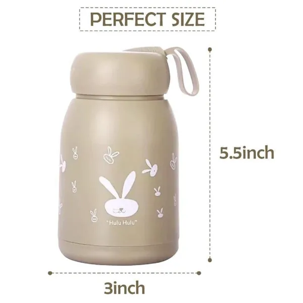 TipToe�_Pack_of_20,_330_ML_PP_Covered_Glass_Bottle_with_Thermal_Heat_Proof_Sleeve_Leak_Proof_Bottle_Mug_for_Kids_Travel_Cup_Birthday_Return_Gift_for_Kids_Cute_Rabbit_Theme,_Multicolor