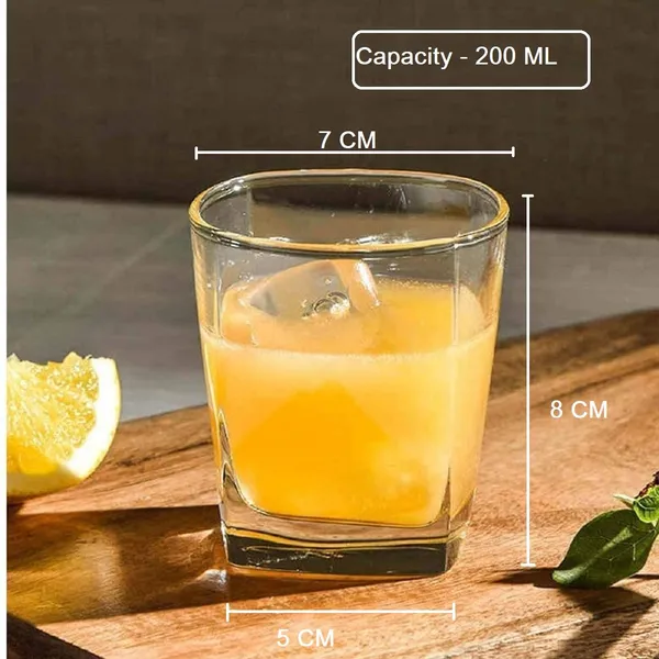 Pack_of_6,_Small_200_ML_Transparent_Water_Juice_Squaree_Glass_Drinking_Bar_Mug_Glasses_for_Scotch,_Bourbon,_Juice,Water,_Liquor_and_Cocktail_Drinks,_Clear