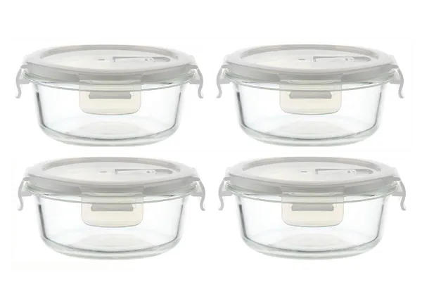 Microwave_Oven_Safe_Round_Borosilicate_Glass_Food_Storage_Container_Set_with_Air_Vent_Airtight_Lid_Leak_Proof_Bowl,_Glass_Reheating_Bowl_Tiffin,_600_ML,_4_Pieces,_Clear