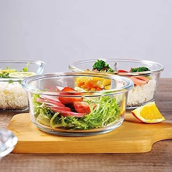 Microwave_Oven_Safe_Round_Borosilicate_Glass_Food_Storage_Container_Set_with_Air_Vent_Airtight_Lid_Leak_Proof_Bowl,_Glass_Reheating_Bowl_Tiffin,_600_ML,_2_Pieces,_Clear