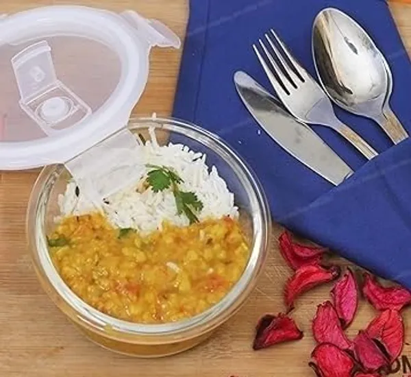 Microwave_Oven_Safe_Round_Borosilicate_Glass_Food_Storage_Container_Set_with_Air_Vent_Airtight_Lid_Leak_Proof_Bowl,_Glass_Reheating_Bowl_Tiffin,_600_ML,_1_Piece,_Clear