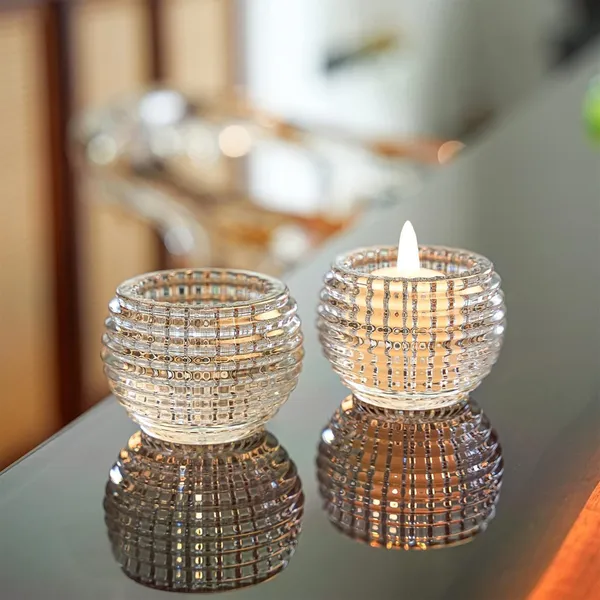 TipToe�_Set_of_15,_Decorative_Round_Crystal_Glass_Votive_Candle_Holders_for_Home_Decoration_Tealight_Holders_Exquisite_Crystal_Diya_for_Diwali_Wedding_Party_Decor,_Clear