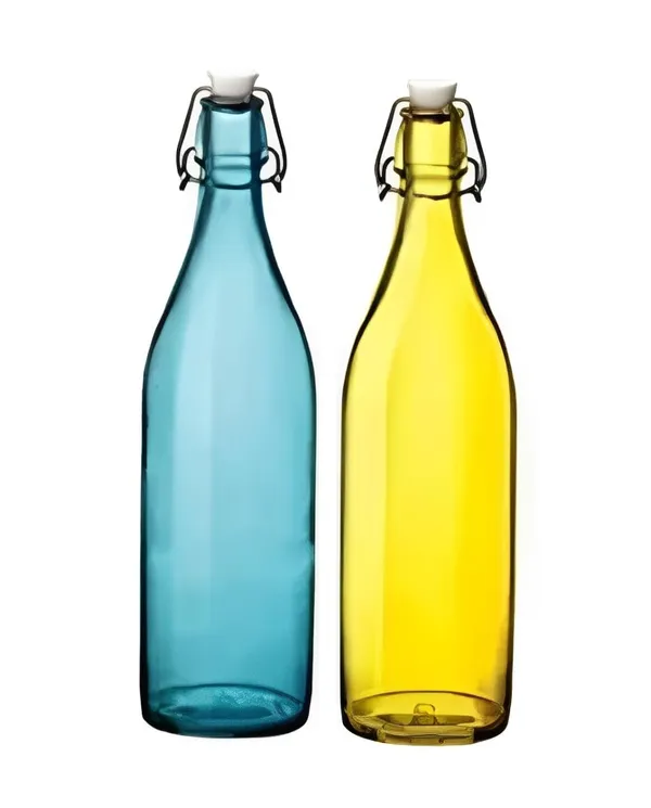 2_Pieces_Glass_water_Bottle_with_AirTight_Flip_Cap_Colorful_Refrigerator_Fridge_Safe_Glass_Water_Bottles_For_home_Office_Restaurants_1_Litre,_Multicolor