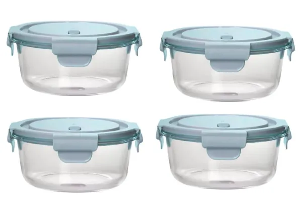 Pack_of_4,_400ML_Small_Round_Borosilicate_Glass_Food_Storage_Oven_Safe_Container_Set_with_Airtight_Air_Vent_Lid_Microwave_Safe_Bowl,_Glass_Lunch_Box,Blue