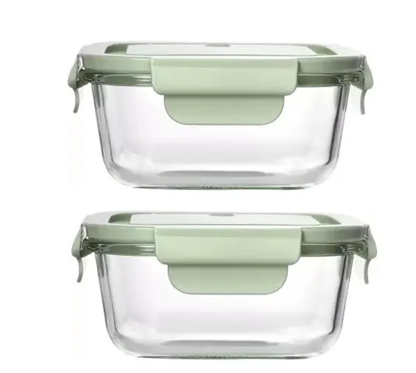 Set_of_2,_520_ML_Square_Shape_Microwave_Safe_Borosilicate_Glass_Food_Storage_Oven_Safe_Container_Set_with_Airtight_Lid_Microwave_Safe_Tiffin_Bowl,_Glass_Serving_Bowl,_Green