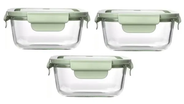 Set_of_3,_520_ML_Square_Shape_Microwave_Safe_Borosilicate_Glass_Food_Storage_Oven_Safe_Container_Set_with_Airtight_Lid_Microwave_Safe_Tiffin_Bowl,_Glass_Serving_Bowl,_Green