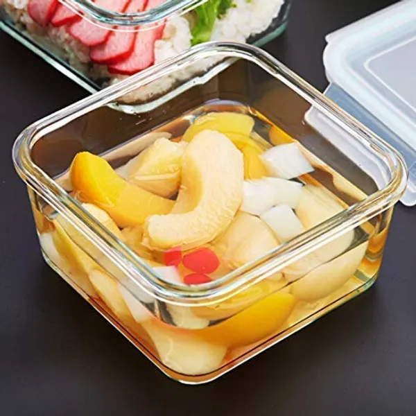 520_ML_Square_Shape_Microwave_Safe_Borosilicate_Glass_Food_Storage_Oven_Safe_Container_Set_with_Airtight_Lid_Microwave_Safe_Tiffin_Bowl,_Glass_Serving_Bowl,_2_Piece,_Pink