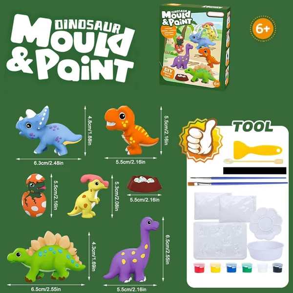 DIY_Mould_and_Paint_Craft_kit_-_Dino_Theme_Make_Your_own_Fridge_Magnet_Set_with_Palette_&_Mold,_Painting_Art_&_Craft_Set_-_Gift_Toys_for_Boys_&_Girls