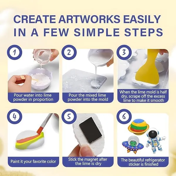 DIY_Mould_and_Paint_Craft_kit_-_Astronaut_Space_Theme_Make_Your_own_Fridge_Magnet_Set_with_Palette_&_Mold,_Painting_Art_&_Craft_Set_-_Gift_Toys_for_Boys_&_Girls