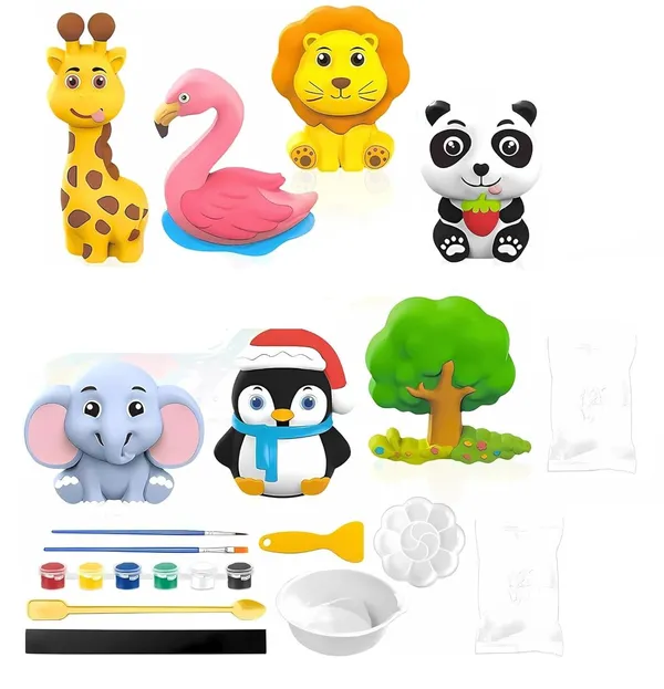 DIY_Mould_and_Paint_Craft_kit_-_Forest_Jungle_Animal_Theme_Make_Your_own_Fridge_Magnet_Set_with_Palette_&_Mold,_Painting_Art_&_Craft_Set_-_Gift_Toys_for_Boys_&_Girls