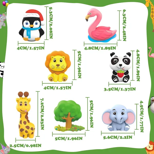 DIY_Mould_and_Paint_Craft_kit_-_Forest_Jungle_Animal_Theme_Make_Your_own_Fridge_Magnet_Set_with_Palette_&_Mold,_Painting_Art_&_Craft_Set_-_Gift_Toys_for_Boys_&_Girls