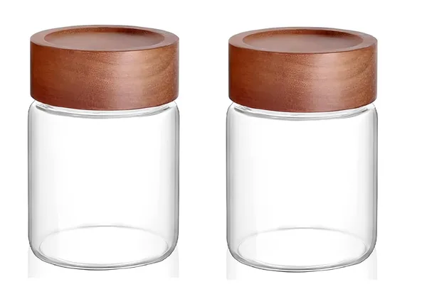 Pack_of_2,_350_ML_Airtight_Borosilicate_Glass_Kitchen_Storage_Round_Jars_Container_With_Wooden_Air_Tight_Scew-on_Lid_Jar_Cookie_Cereal_Containers_Set