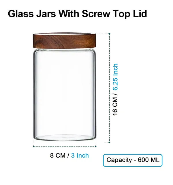 Pack_of_3,_600_ML_Borosilicate_Glass_Kitchen_Storage_Round_Container_6_Inch_Glass_Airtight_Cereal_Tea_Coffee_Jars_With_Screw_On_Wooden_Air_Tight_Lid,_Canister_Set