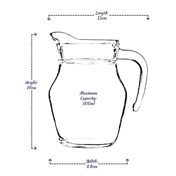 500_ML_Glass_Jug_Fridge_Door_Pitcher_for_Breakfast_Milk_Orange_Juice_Beverages_Water_Carafe_Small_Jugs_Iced_Tea_Fruit_Drink_for_Home_Kitchen_(Without_Lid)