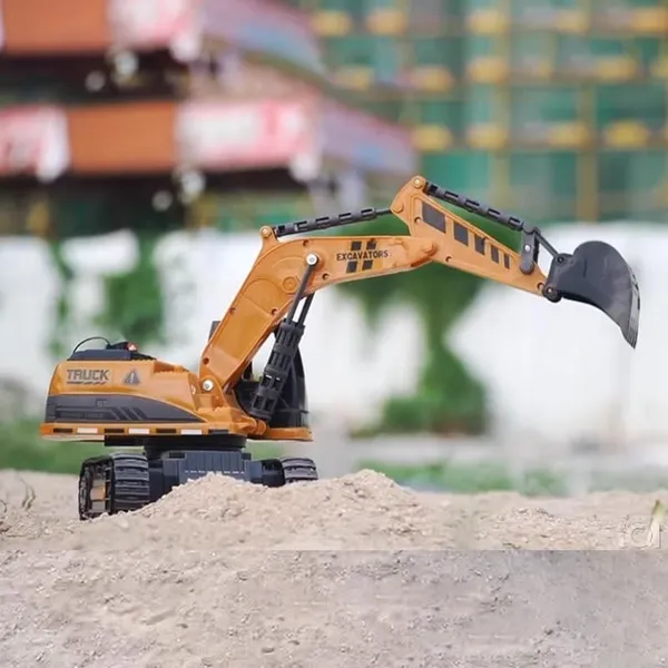 6_Channel_Rechargeable_RC_Remote_Control_Big_Size_Crawler_Excavator_Truck_Toy_with_Working_Shovel_and_Simulation_Smoke,_Yellow
