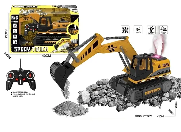 6_Channel_Rechargeable_RC_Remote_Control_Big_Size_Crawler_Excavator_Truck_Toy_with_Working_Shovel_and_Simulation_Smoke,_Yellow