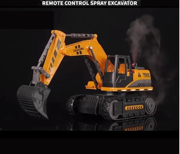 6_Channel_Rechargeable_RC_Remote_Control_Big_Size_Crawler_Excavator_Truck_Toy_with_Working_Shovel_and_Simulation_Smoke,_Yellow